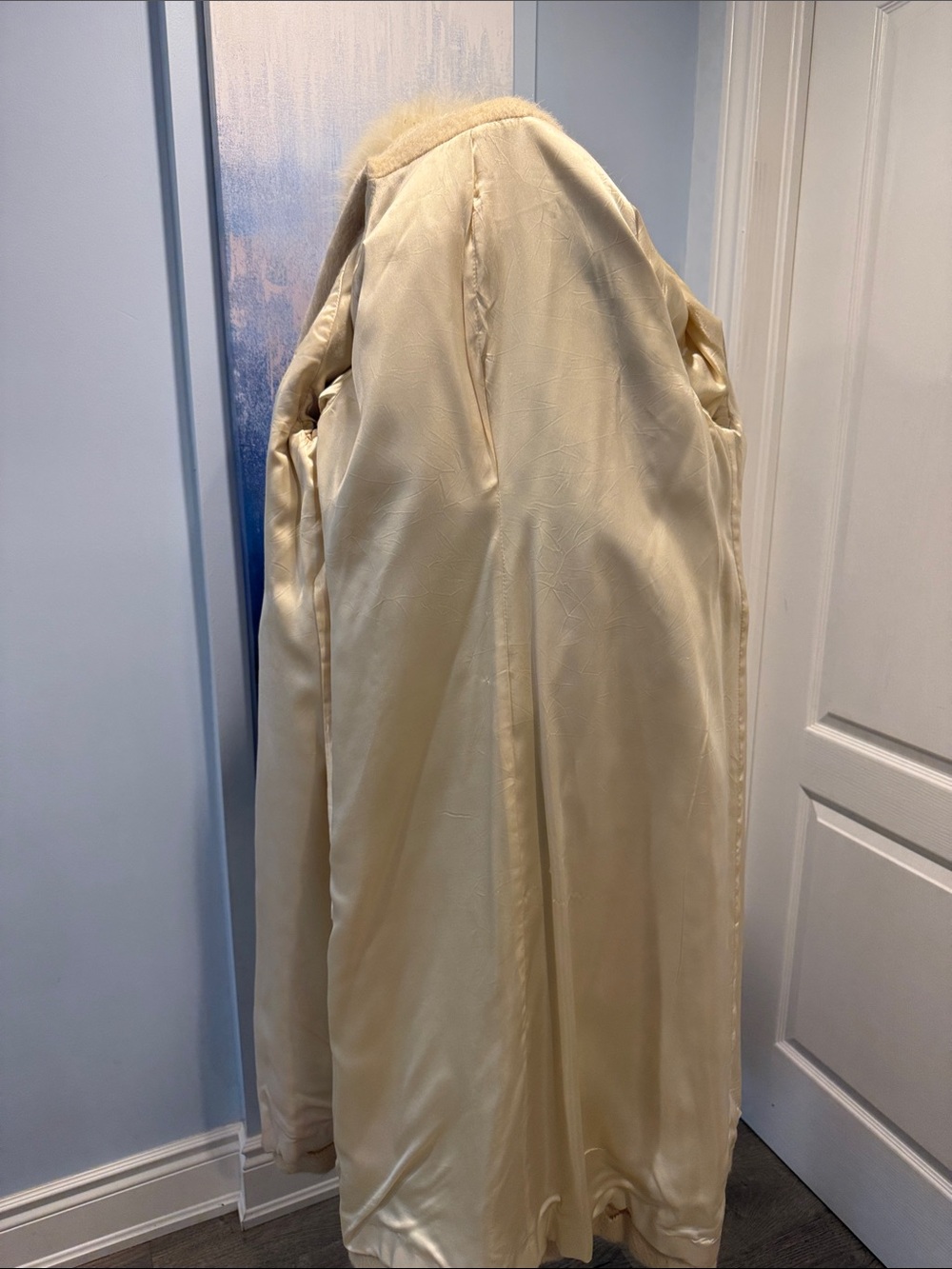 Vintage Mohair Coat with Faux Fur Collar - Picture 13 of 16